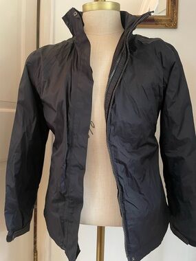 Timberland Black Jacket with Orange Accent